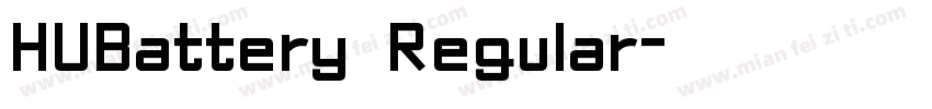 HUBattery Regular字体转换